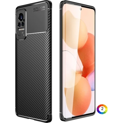 Xiaomi Civi Удароустойчив Carbon Fiber Калъф и Протектор