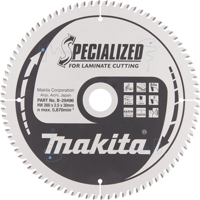 Makita B-29496 pílový kotúč na laminát 84-zubový s ø260x30mm