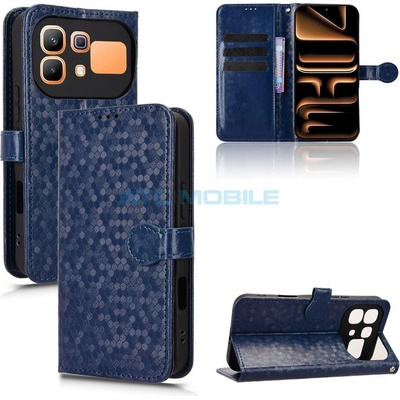 Pouzdro Shield4U Infinix Note 60 5G (X6879), Note 60 Pro 5G (X6878) Diamond Texture otevírací modré