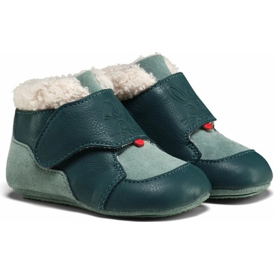 Affenzahn Crawling Shoe Leather Growy Bunny zelená