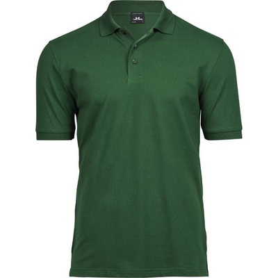 TEE JAYS tj1405 / Мъжка еластична поло тениска от плътен памук - горско зелено xxxl (18140507413)