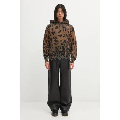 Aries Памучен суичър Aries Leopard Hoodie (AR2003404)