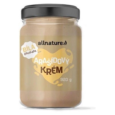 Allnature Arašidový krém s bielou čokoládou 920 g