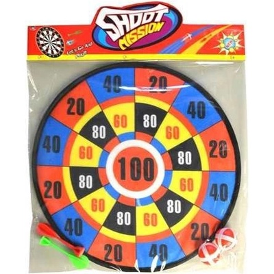 Terč se šipkami a míčky