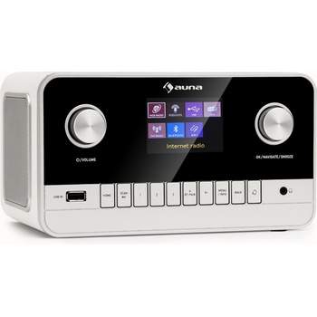 Auna Connect 100 MKII, интернет радио, мултимедиен плейър, Bluetooth, DAB/DAB+, управление с приложения (MG3-Connect100 2G WH) (MG3-Connect100 2G WH)