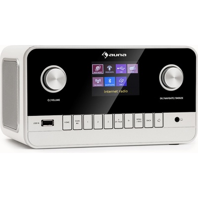 Auna Connect 100 MKII, интернет радио, мултимедиен плейър, Bluetooth, DAB/DAB+, управление с приложения (MG3-Connect100 2G WH) (MG3-Connect100 2G WH)