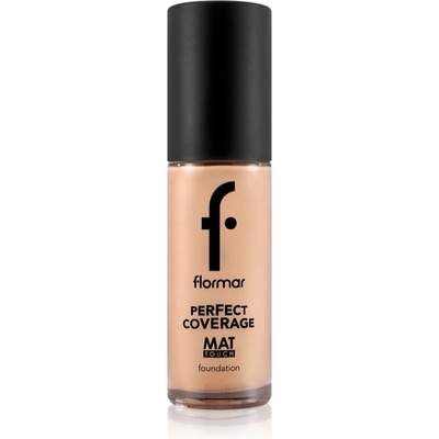 Flormar Perfect Coverage Mat Touch Foundation матиращ фон дьо тен за комбинирана към мазна кожа цвят 308 Fair Ivory 30ml