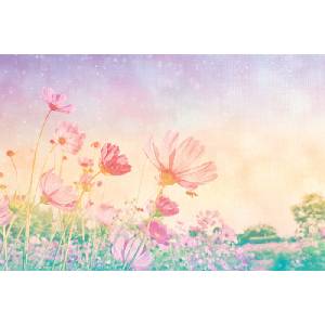 DIMEX ART Флизелинов фототапет винтидж пастелни цветя 375 x 250 см