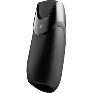 Satisfyer Men - управляван с приложение мастурбатор за мъже (черен)