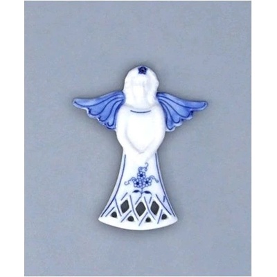 Cibulák Vánoční ozdoba anděl 11 cm originální cibulákový porcelán Dubí cibulový vzor 10606-01 – Zboží Dáma