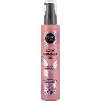 Organic Shop Блестящо масло за тяло Rose & Lychee, 100 ml
