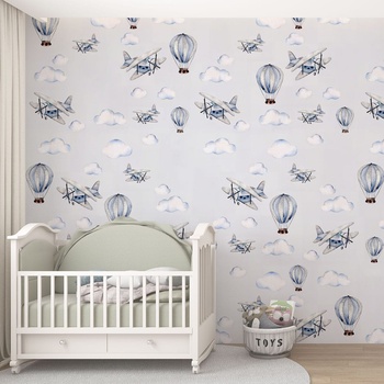 Decono Детски Фототапет Полет Сред Облачета