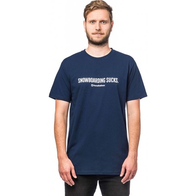 Horsefeathers SNOWBOARDING SUCKS t-shirt indigo