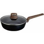 Voltz Дълбок тиган с капак Oliver Voltz Paris OV54419F24CD, 24 см, Незалепващо покритие, Топлинен сензор, Индукция, Черен (54419F24CD) - topmall