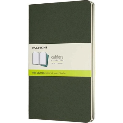 Moleskine Sešity 3 ks čisté zelené L