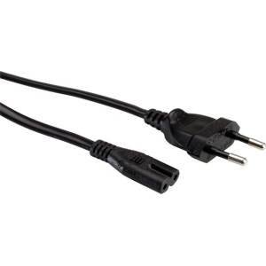 Valueline Захранващ кабел за електрическата мрежа, Europlug - C7, 1, 8 м, черен 19.99. 2096-100 (19.99.2096-100)
