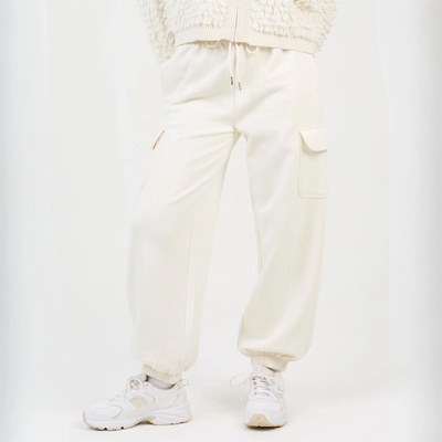 Brave Soul Дамски панталони Brave Soul BS Womens Cream Jersey Cargo Trousers - Cream