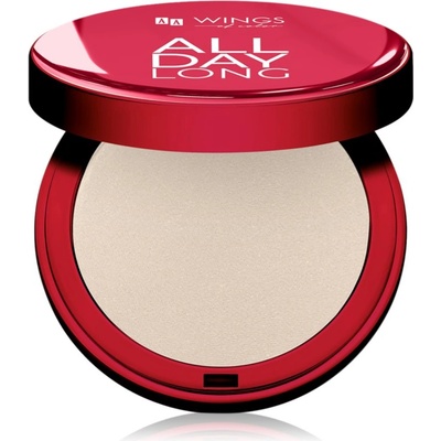 AA Wings of Color All Day Long Pressed Setting Powder компактна пудра с матиращ ефект цвят 01 Light-Natural 9 гр