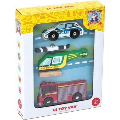 Le Toy Van set autíčok Záchranári