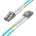 Conneu LC-LC дуплексна пач корда, мултимод OM4, 3 мм. , аква, Conneu (15 м) (CNFJ-LCLCOM4DAQ3mm-15)