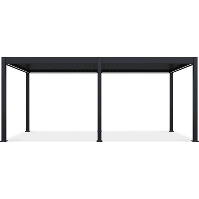 Gutroof Bioklimatická terasová pergola ELEGANCE AUTOMATIC 3x6 s LED osvetlením Antracit