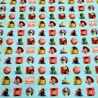 Bavlněná látka TOY STORY PATCH šíře 150 cm
