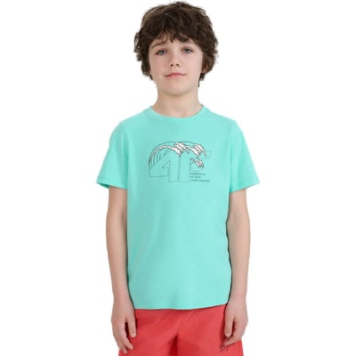 4F JUNIOR-TSHIRT M1917-47S-MINT Zelená