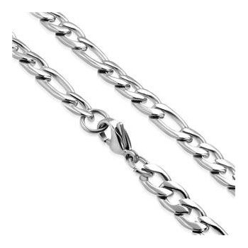 Šperky4U Ocelový řetěz figaro OPE1010-150-55