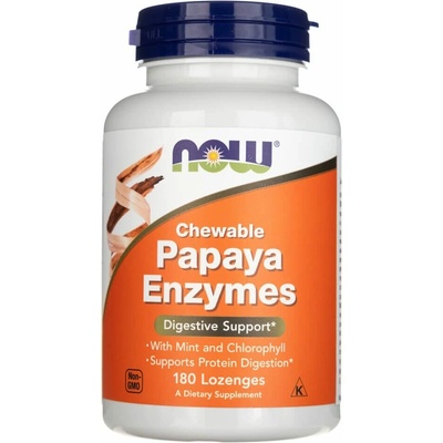 Now Foods Papaya Enzymes 180 tabliet