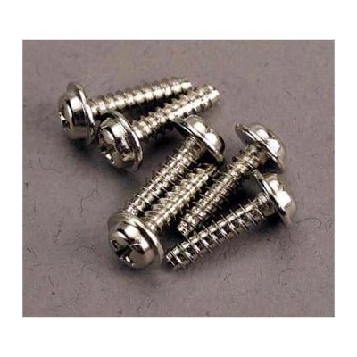 Traxxas кръстата винт 3x12mm глава с яка цинк. (6)