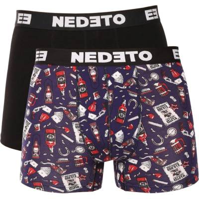 Nedeto Комплект от две - мъжки боксерки Nedeto многоцветни Nedeto | Mnogotsveten | МЪЖЕ | M