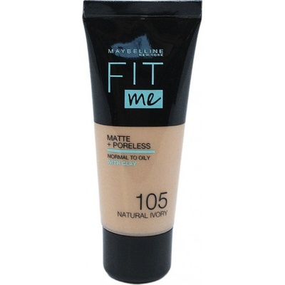 Maybelline Fit Me Make-up Matte + Poreless make-up 105 natural ivory 30 ml – Zbozi.Blesk.cz