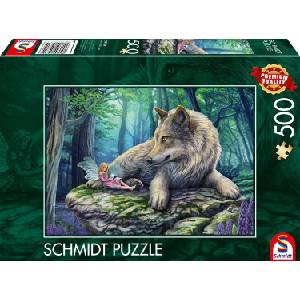 Schmidt Spiele Пъзел Schmidt от 500 части - Вълкът и елфът (59714)
