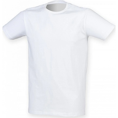 SF Men Prodloužené strečové triko Skin Fit s elastanem Bílá