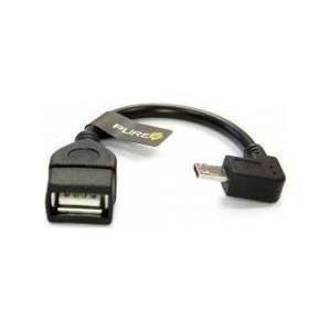 GKK Адаптер OTG, Pure USB OTG micro USB, Черен (PURE/OTG)