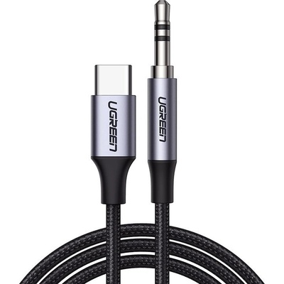 Ugreen CM450 USB-C / 3.5 jack audio, 1m, černý