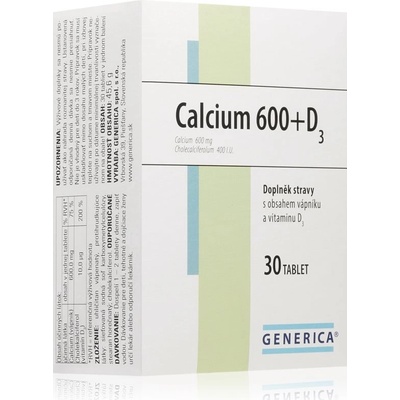 Generica Calcium 600 + D3 30 tablet