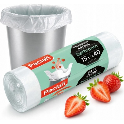 Paclan Aroma Kúpeľňa 15 l 8 µm 40 ks jahoda