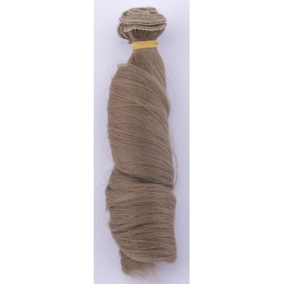 Vlasy pro panenku vlnité stočené 15cm - č. 48