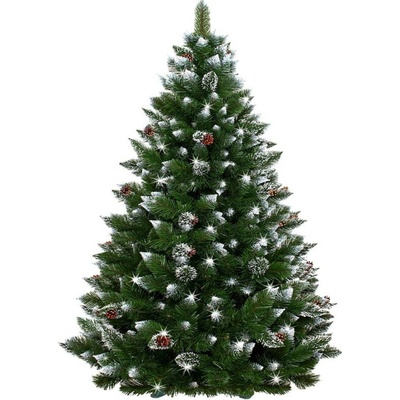 Umelý vianočný stromček Springos borovica zelená 180 cm, šírka 100 cm