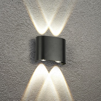 Brilagi - LED външно стенно осветително тяло FLAREBOX LED/4W/230V черно IP65 (BG2255)