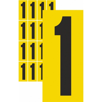 Čísla samolepicí 1 samolepící vinylová fólie velikost znaku 150 mm – Zboží Dáma