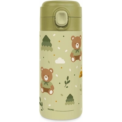 Miniland Nerezová detská fľaša Junior Explorer Medvede 320 ml