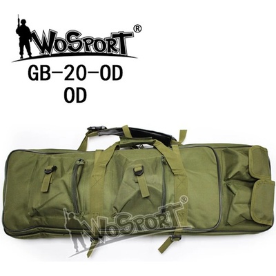 Wosport WST transportná taška na 2 zbrane 85 × 30 × 5 cm zelená