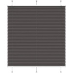 vidaXL Плисирана щора черна 115x150 cm Ширина на плата 114, 4 cm (4015146)