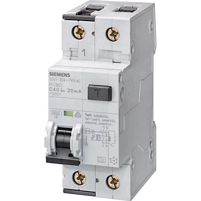 Siemens 2-pólový 10 A 0.03 A 230 V 5SU13547KK10