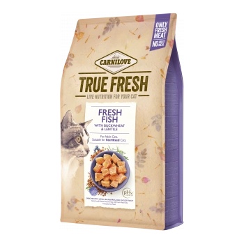 CARNILOVE True Fresh Fish - Беззърнена храна с 70% прясна риба за котки 340гр