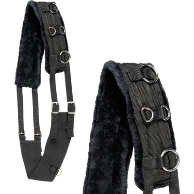 HKM Lonžovací obřišník nylon TEDDY černý – Zboží Mobilmania