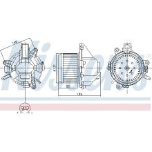 NISSENS vnitřní ventilátor 87608