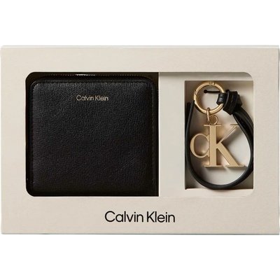 Calvin Klein Pánská kožená sada peněženka a opasek M Giftset LV04D0017GUB1